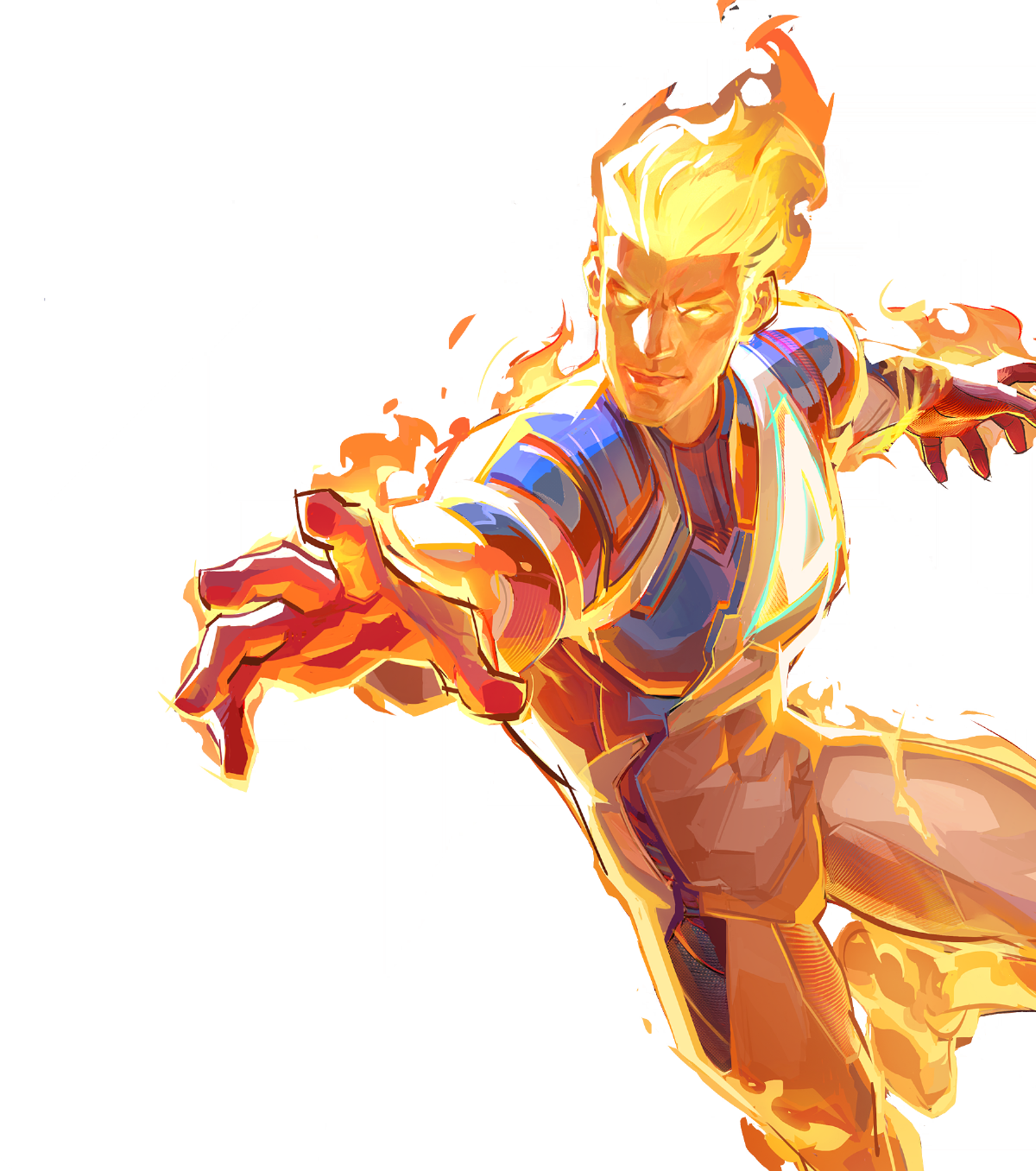 Human Torch prestige art